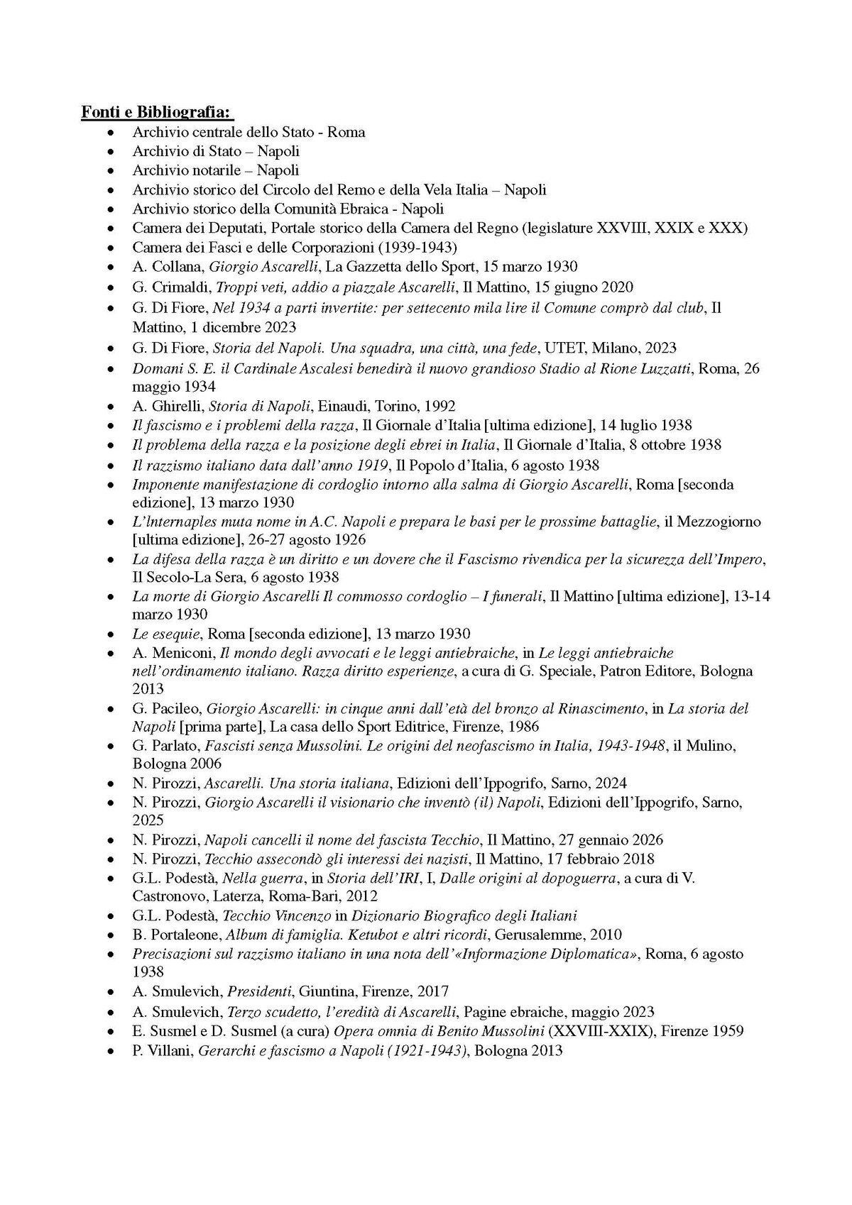 Scheda sinottica Tecchio – Ascarelli, pagina 4 di 4